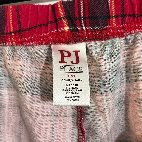 PLACE Red and Black Pajama Pants - Picture 3 of 4